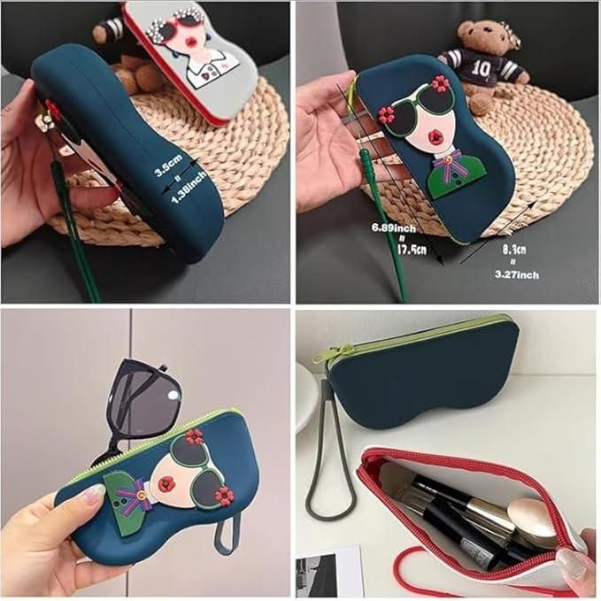 Girls Silicone Sunglasses Case Cover