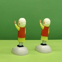 Solar Waving Modi Ji Statue (Pack of 2)