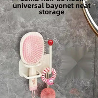 Self Adhesive Wall Mounted Headband Hook No Drill Punch Free Hair Accessories Organizer