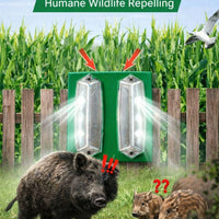 Beast Repellent Solar Warning Lights With Loud Volume