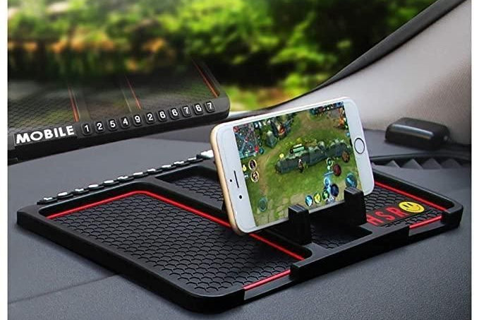 HSR Car Accessories Multifunction Phone GPS Holder Anti-Slip Silicone Pad and Car Mobile Holders for Car Dashboard